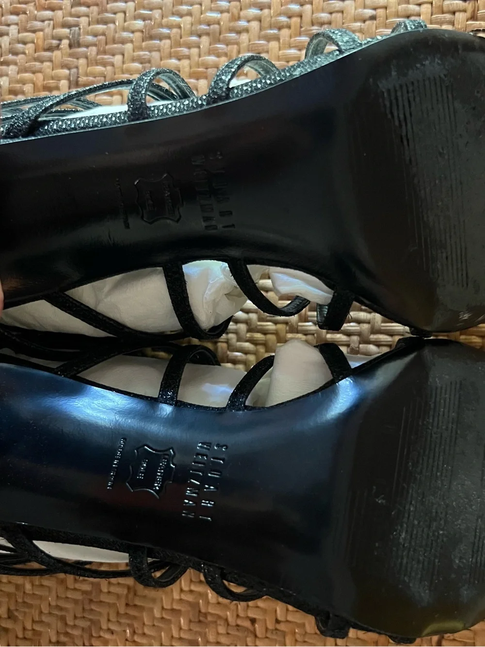 Stuart Weitzman Black Strappy High-Heel Sandals - Women